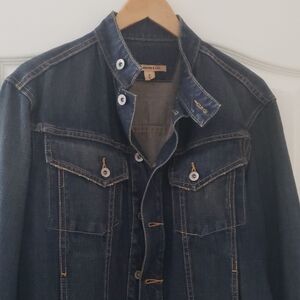 John Varvatos Distressed Denim Jacket